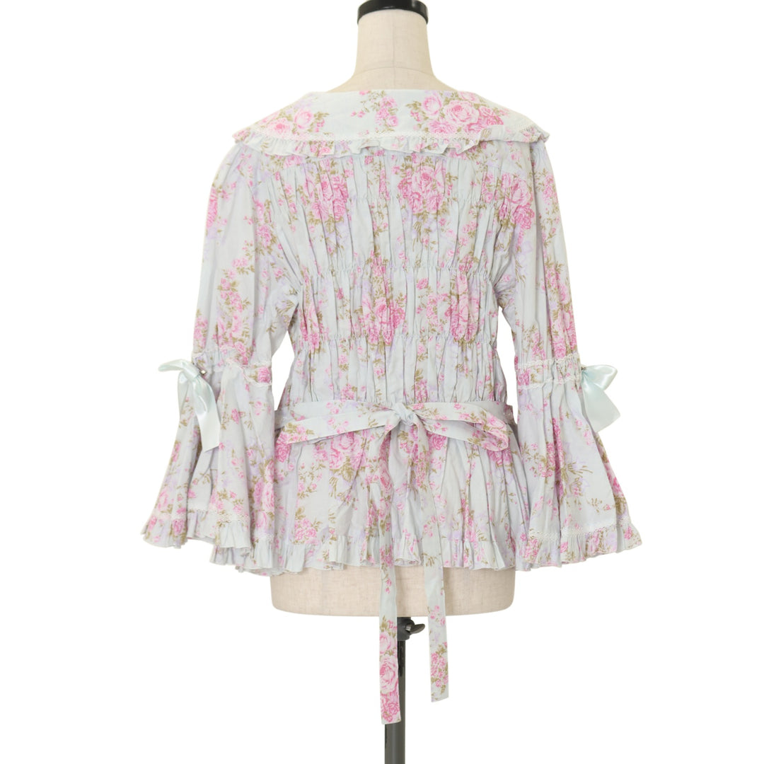 USED】【プラスサイズ】シャーロット丸襟姫袖ブラウス | metamorphose