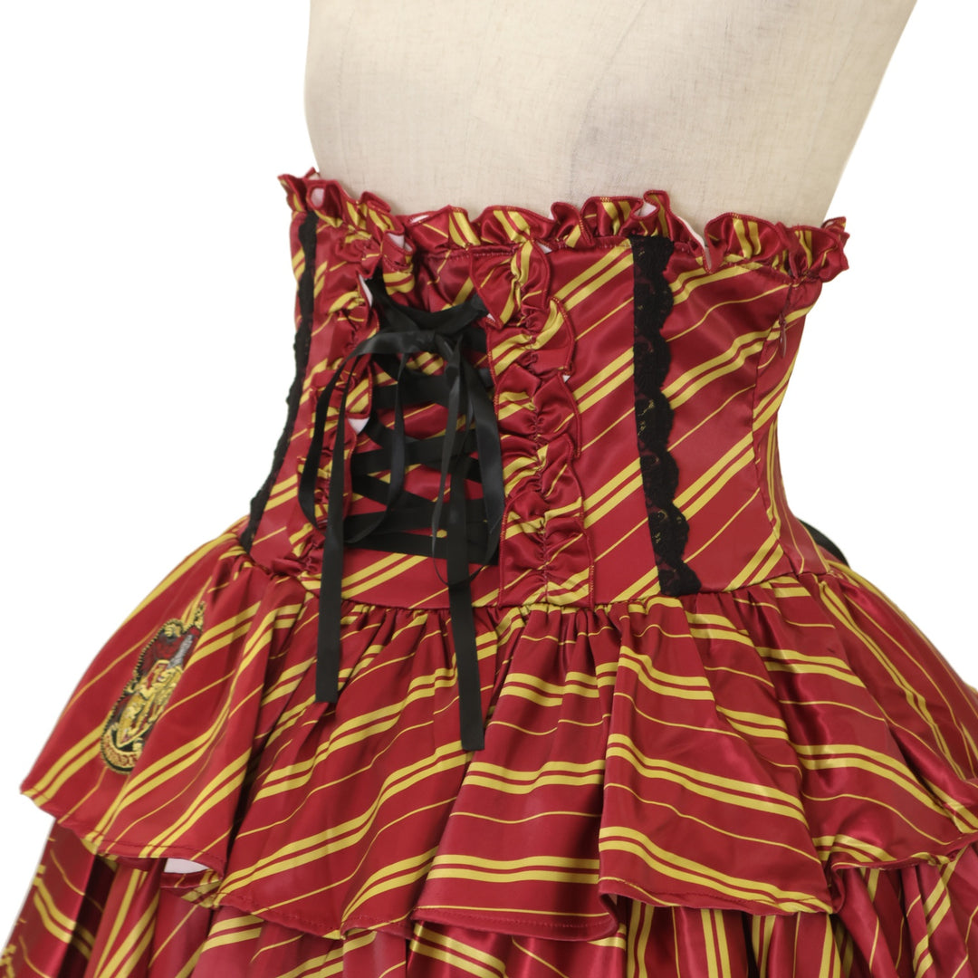 アトリエピエロ　ハリーポッター　コルセットスカート　グリフィンドール 新品 アトリエピエロ ハリーポッター ケープ スカート セット
