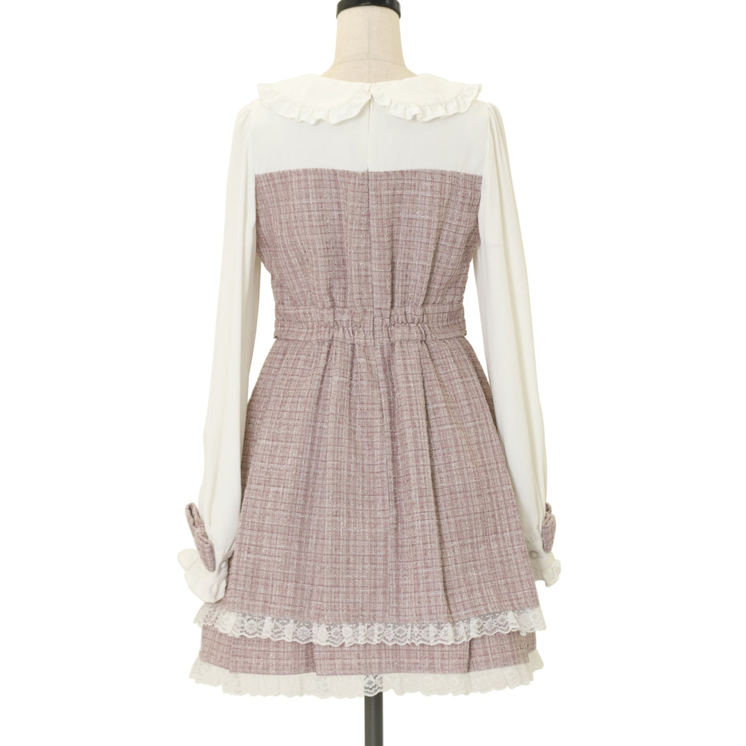 USED】【Mサイズ】Re♥Twinkle ツイードプリーツワンピース | Ank
