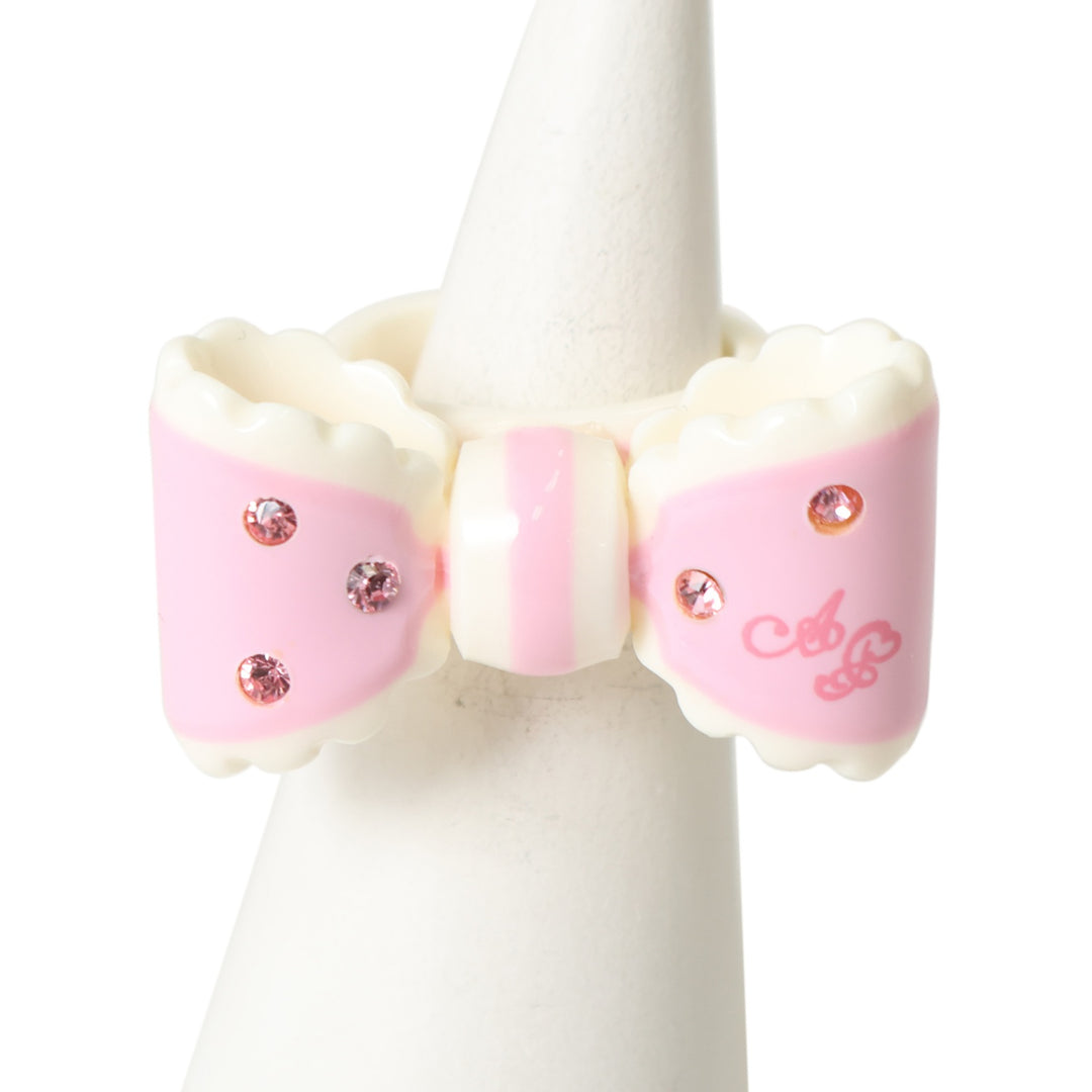 USED】ドリームリボンリング(ピンク×ホワイト) | Angelic Pretty