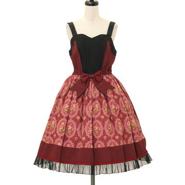 USED】【Mサイズ】薔薇と十字架のレースジャンパースカート