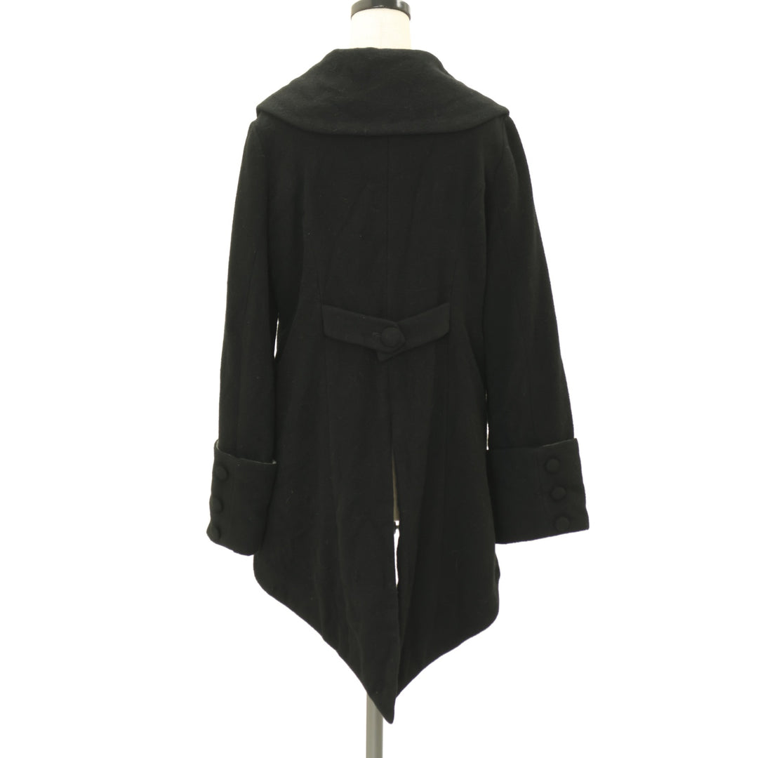 USED】【PEACE NOW/Mサイズ】燕尾ウールコート | BLACK PEACE NOW