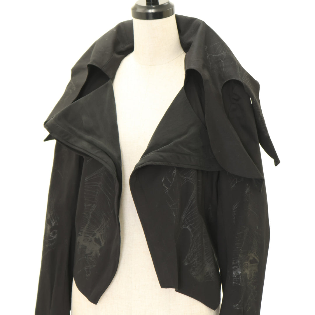 h.naoto フリルベロアジャケット ゴスロリ y2k ダークコア ブラック c3925cd9-f718-5434-be9f-