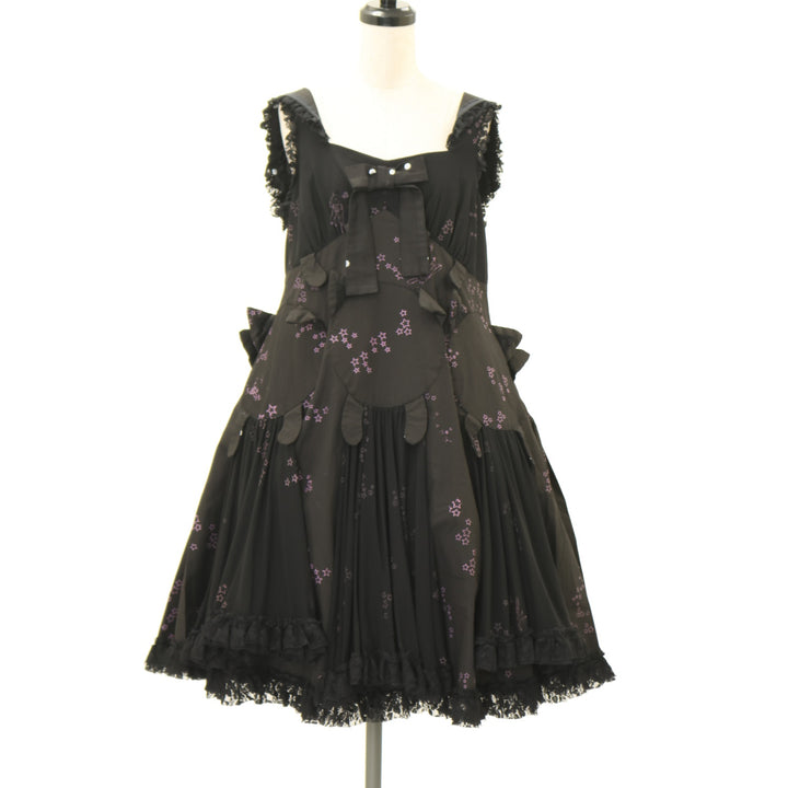 ペンギンさま専用　h.naoto ジャンパースカート USED】CHANNEL.H お星さまプリントセーラージャンパースカート