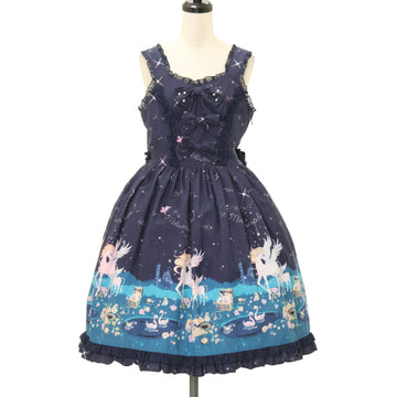 USED】月夜の森のグリモワール柄ジャンパースカートⅡ | ALICE