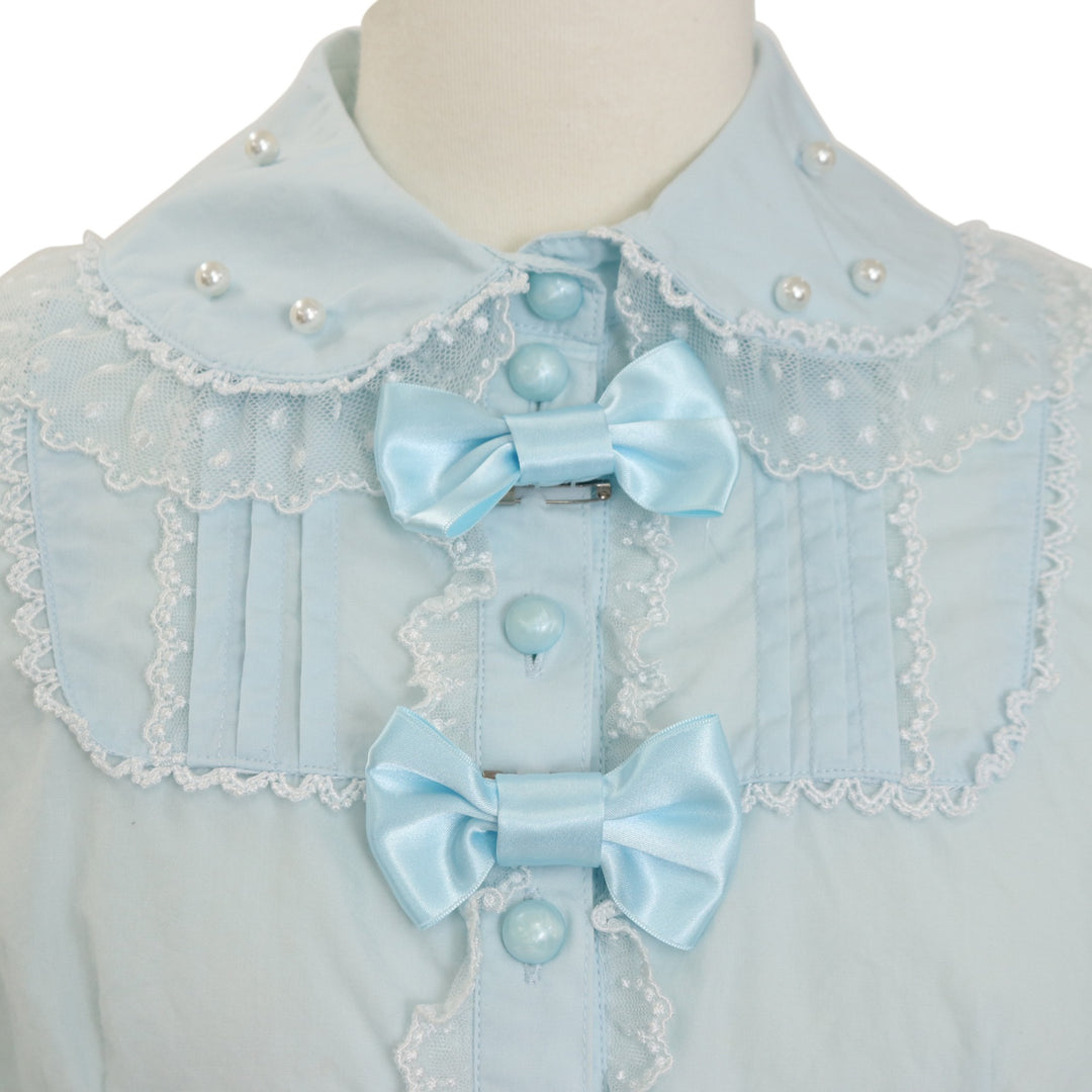 USED】ピンタック切替パール襟ブラウス | Angelic Pretty Wunderwelt