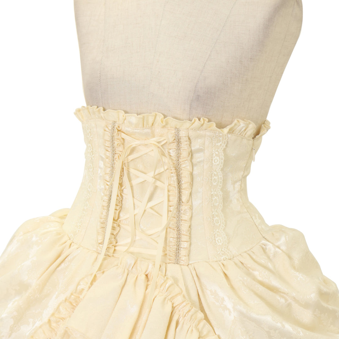 ATELIER PIERROT Eleanor コルセットスカート アトリエピエロ Eleanorコルセットスカート ボルドー - メルカリ