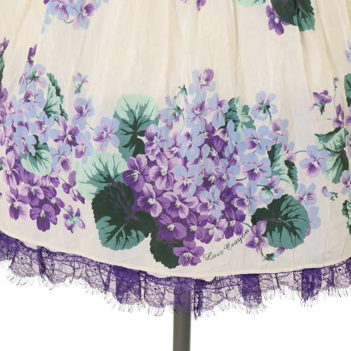 USED】【Lois CRAYON/Mサイズ】紫陽花スミレプリントノースリーブ