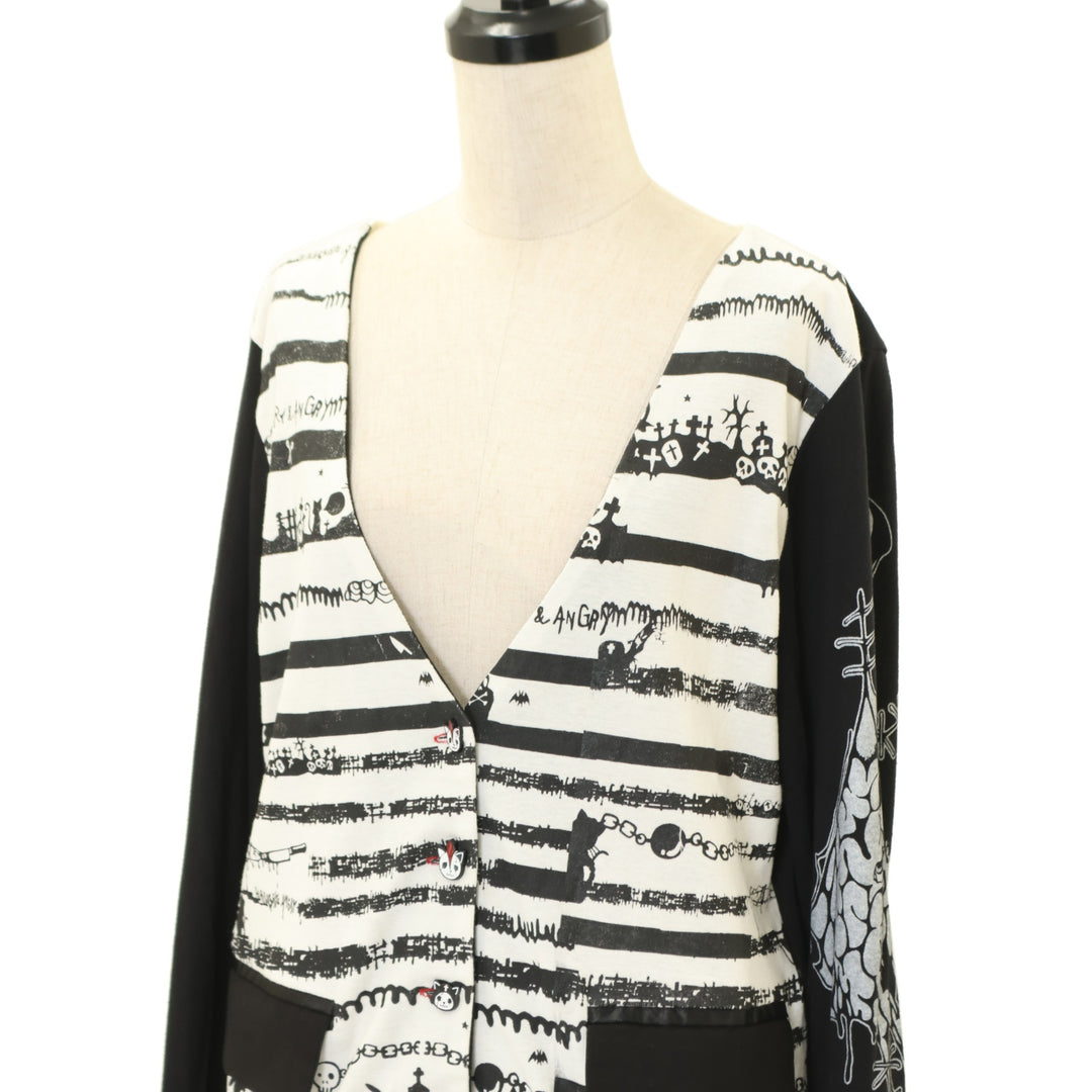 HANGRY & ANGRY カーディガン USED】HANGRY&ANGRY ボーダーステッチカーディガン | h.NAOTO