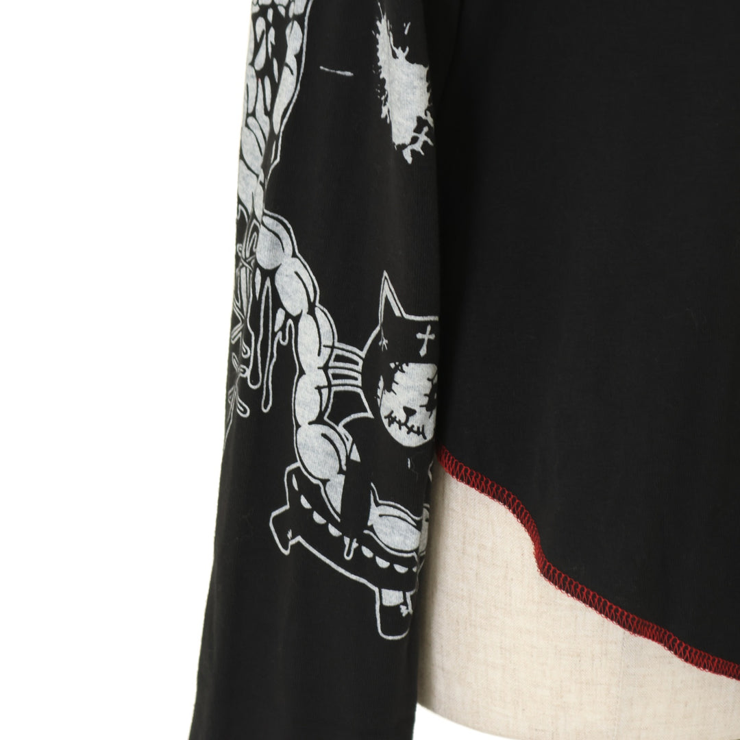 USED】HANGRY&ANGRY ボーダーステッチカーディガン | h.NAOTO