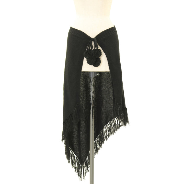 USED】【PEACE NOW】アシメニットオーバースカート | BLACK PEACE NOW