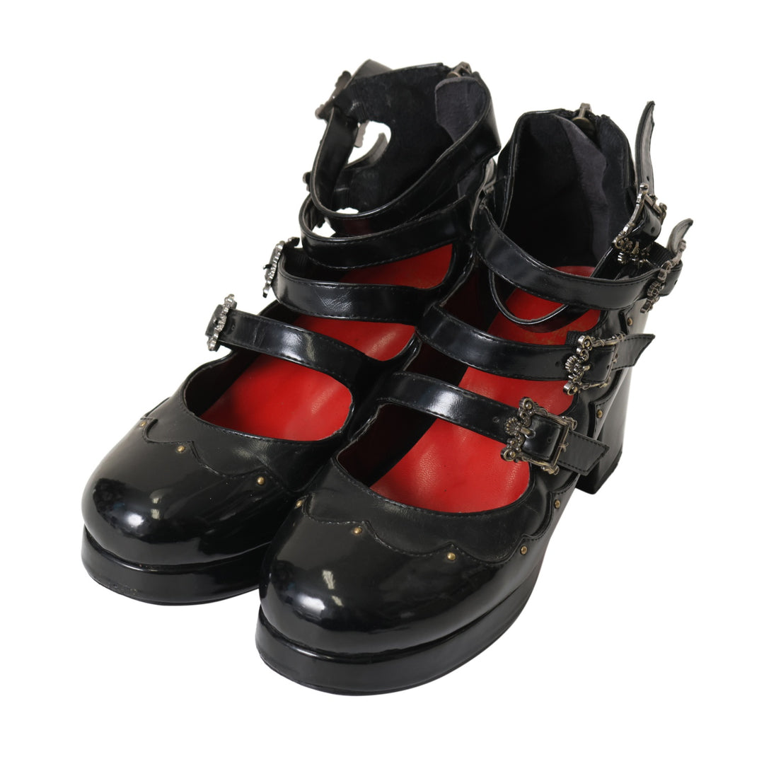 MIHO MATSUDA 4ストラップシューズ L Enamel 4 Strap Shoes by Miho Matsuda