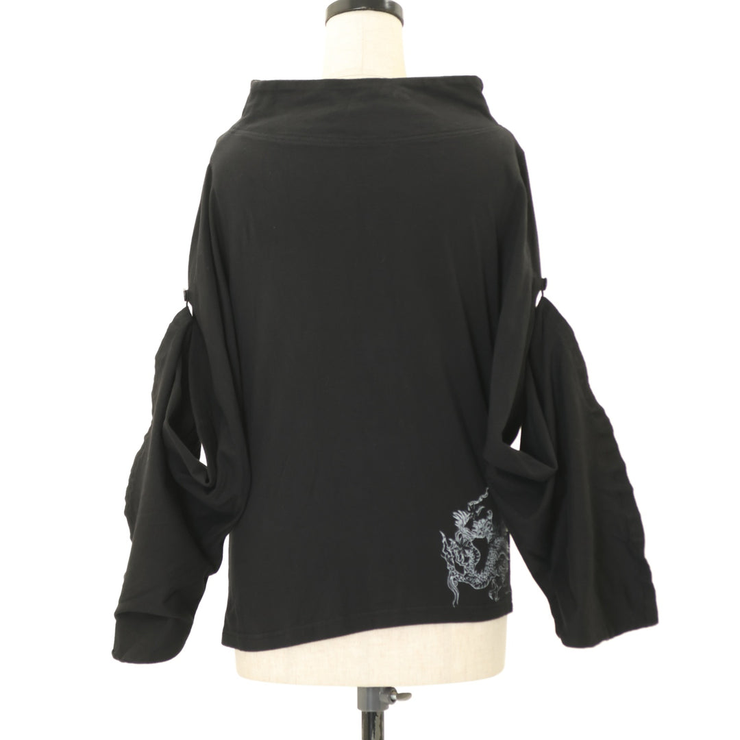 USED】gouk 和柄ハイネック着物袖トップス | h.NAOTO Wunderwelt