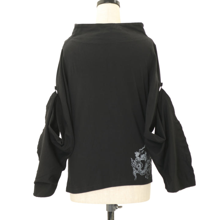 USED】gouk 和柄ハイネック着物袖トップス | h.NAOTO Wunderwelt