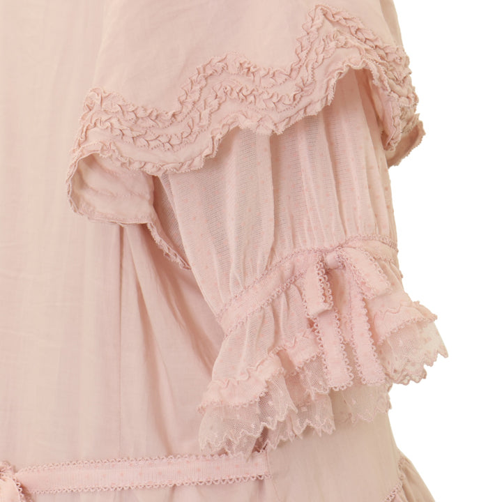 USED】フロッキードットチュール使いワンピース | PINK HOUSE