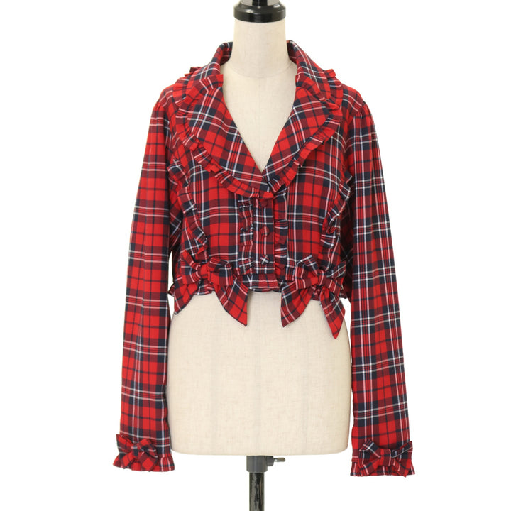 USED】【axes femme kawaii/Mサイズ】タータンチェックジャケット
