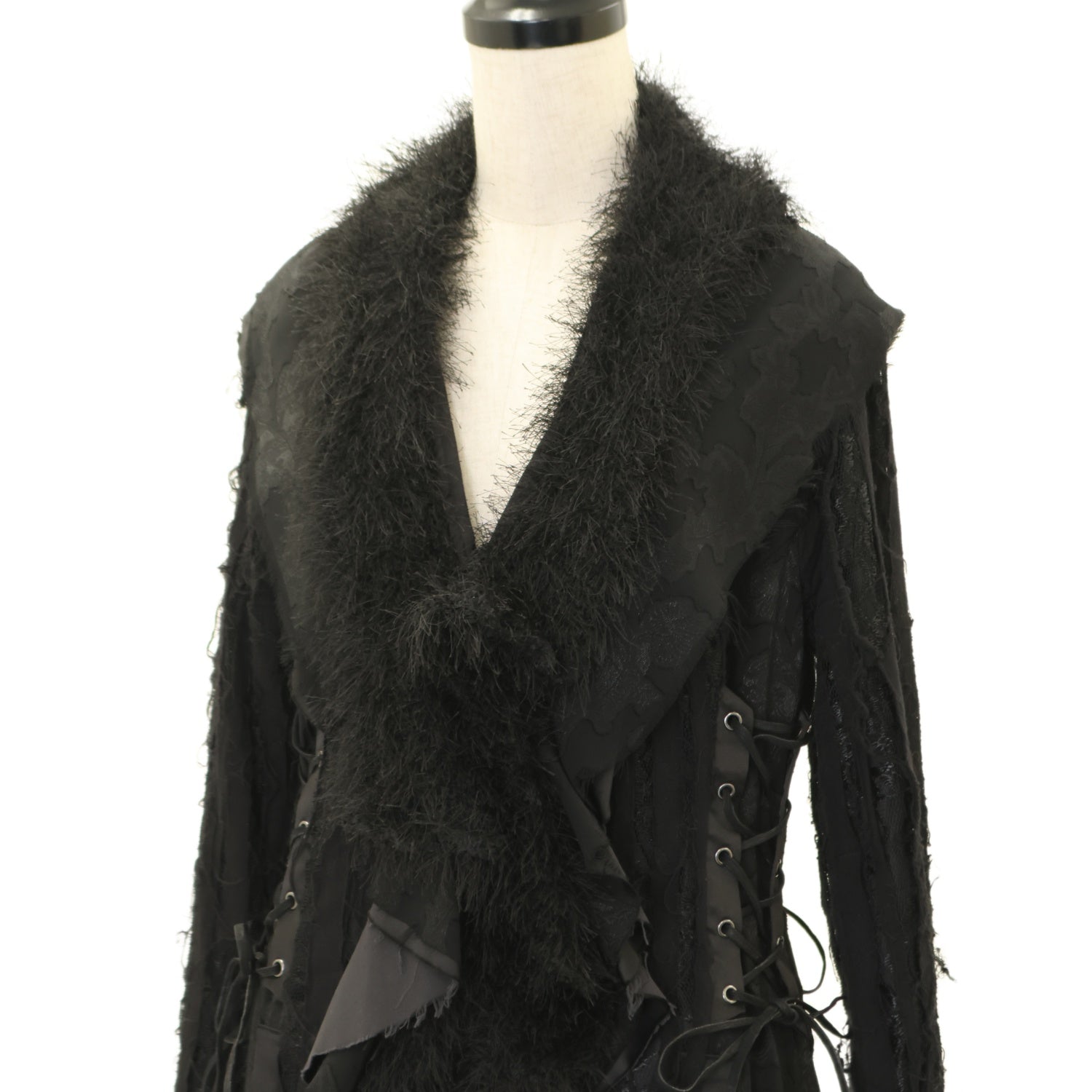 【USED】【DARK RED RUM/H.Jelly】レーシークラッシュファー付コート | h.NAOTO | ロリータ ゴスロリブランド服 ...