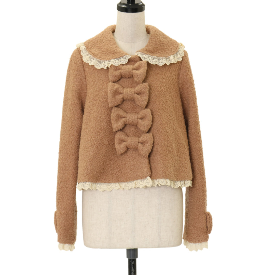 USED】Teddy Ribbon ショートジャケット | BABY, THE STARS SHINE