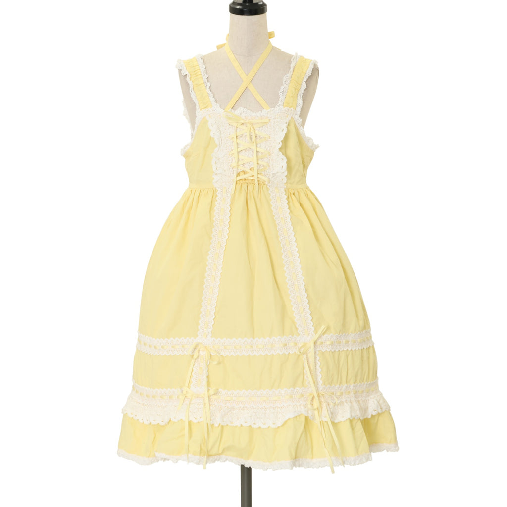 ベビードールジャンパースカート ひよこ 黄色 イエロー USED】ベビードールジャンパースカート（ひよこ色） | BABY, THE STARS