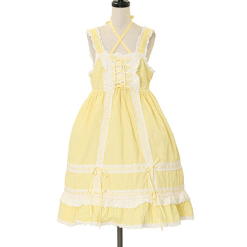 おやゆび姫～マイアの出会いの物語～柄ジャンパースカートⅠ型 BABY USED】おやゆび姫～マイアの出会いの物語～柄ジャンパースカート