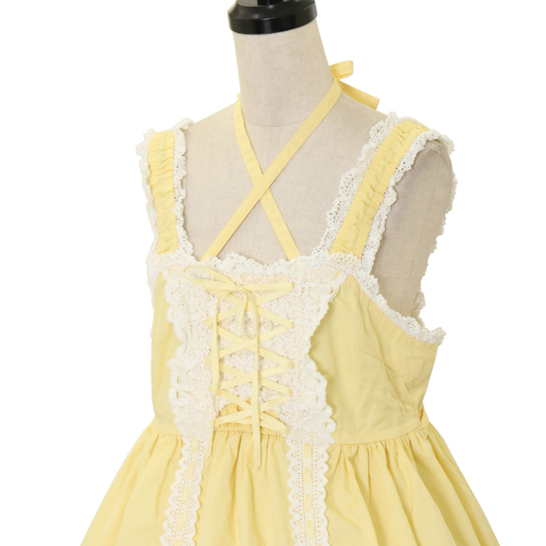 USED】ベビードールジャンパースカート（ひよこ色） | BABY, THE STARS