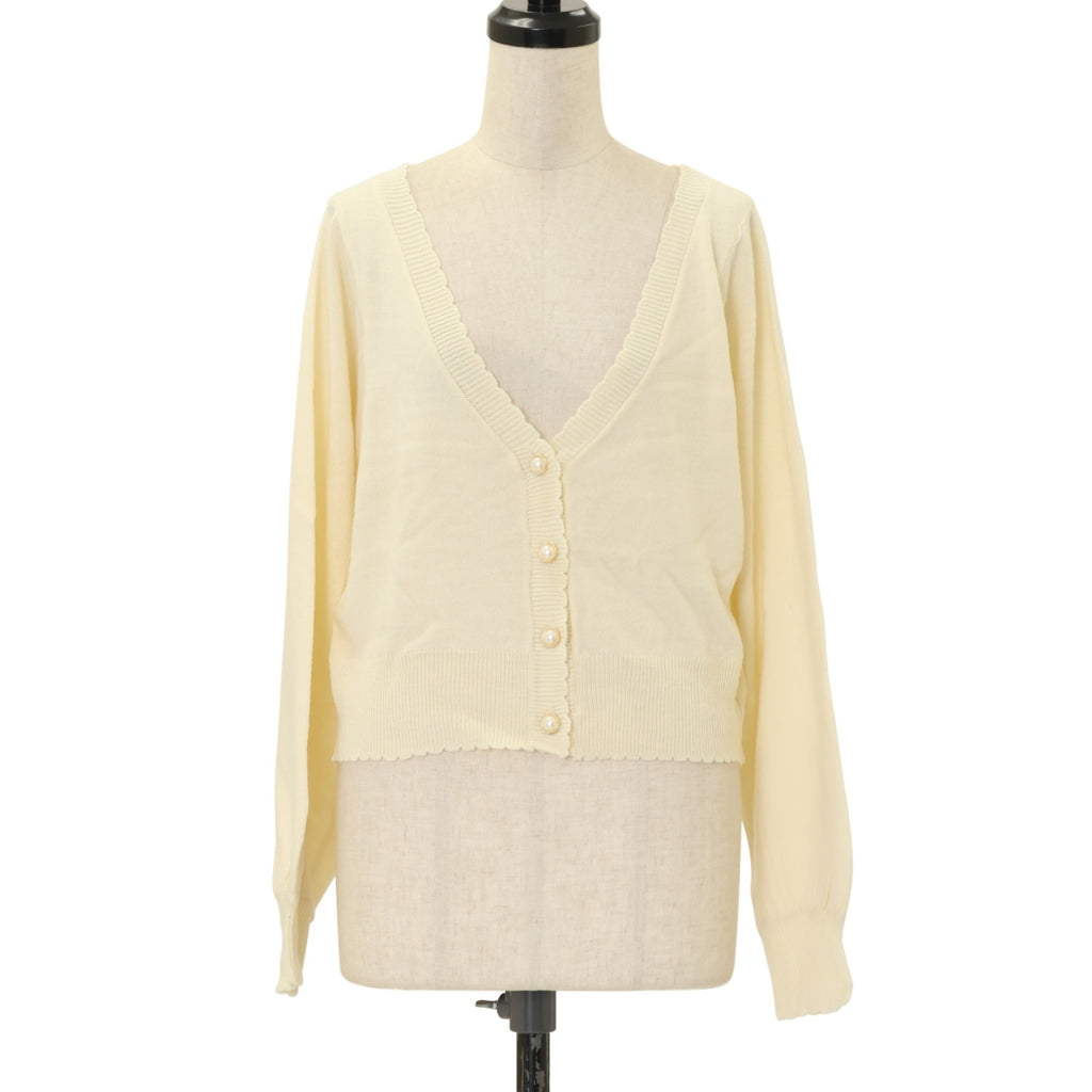 USED】パールボタンカーディガン | Amavel | ロリータ ゴスロリ