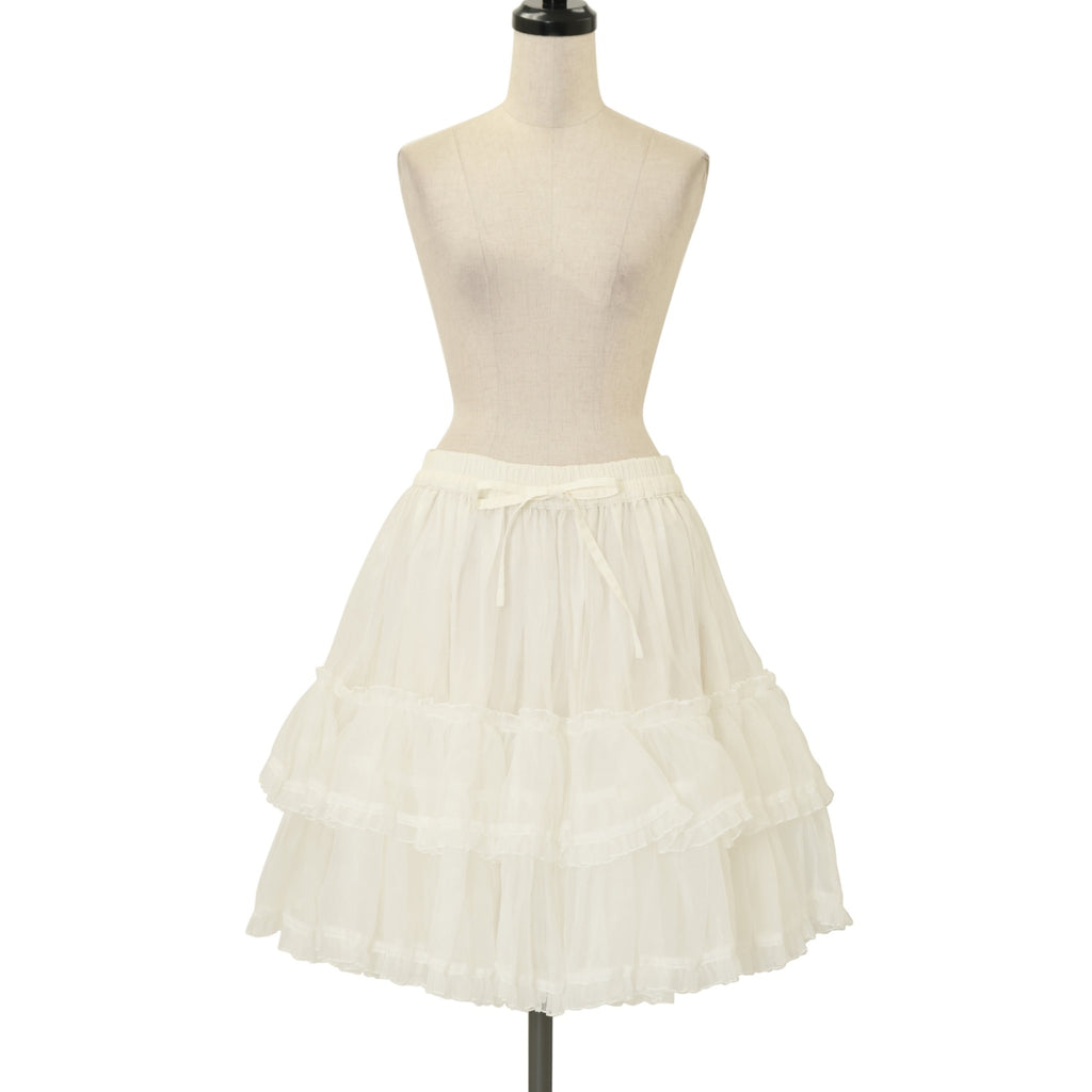 morphose オーガンジーフリル パニエ 生成り 【価格交渉可】 USED】オーガンジーフリルパニエ | metamorphose | ロリータ ゴスロリ
