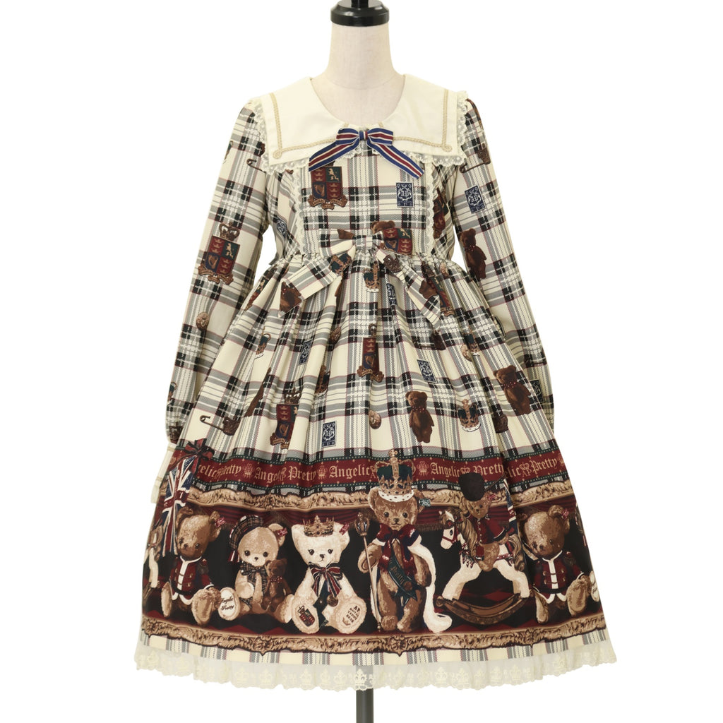 最終値下げAngelic Pretty British Bearワンピース USED】British Bearワンピース | Angelic Pretty | ロリータ ゴスロリ