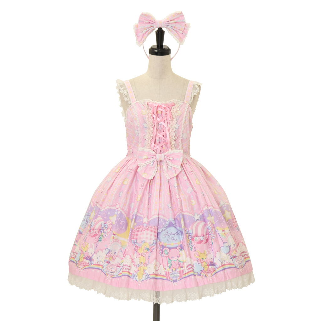 USED】Cotton Candy Shop ジャンパースカート+カチューシャセット