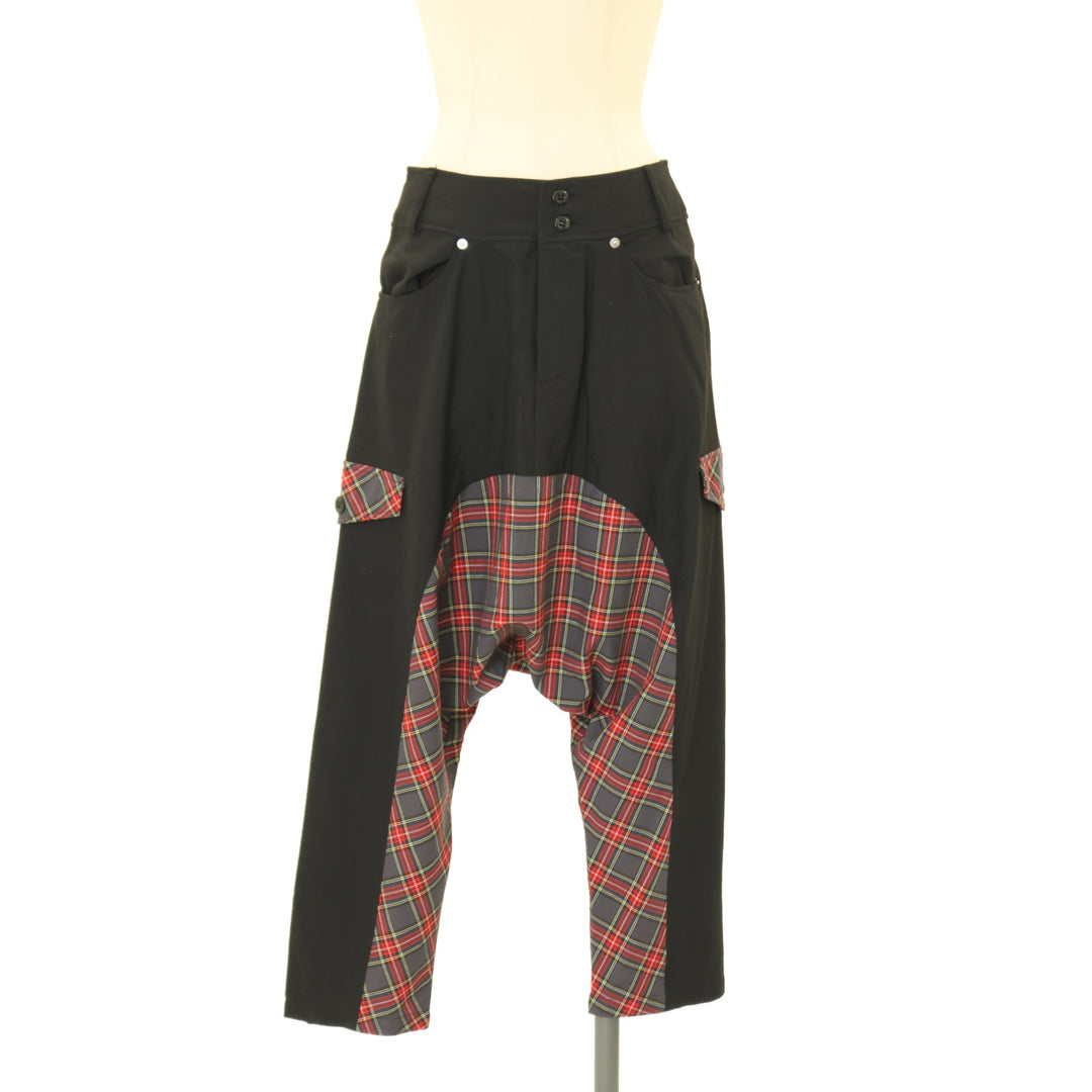 USED】【PEACE NOW/Mサイズ】タータンチェック切替サルエルパンツ