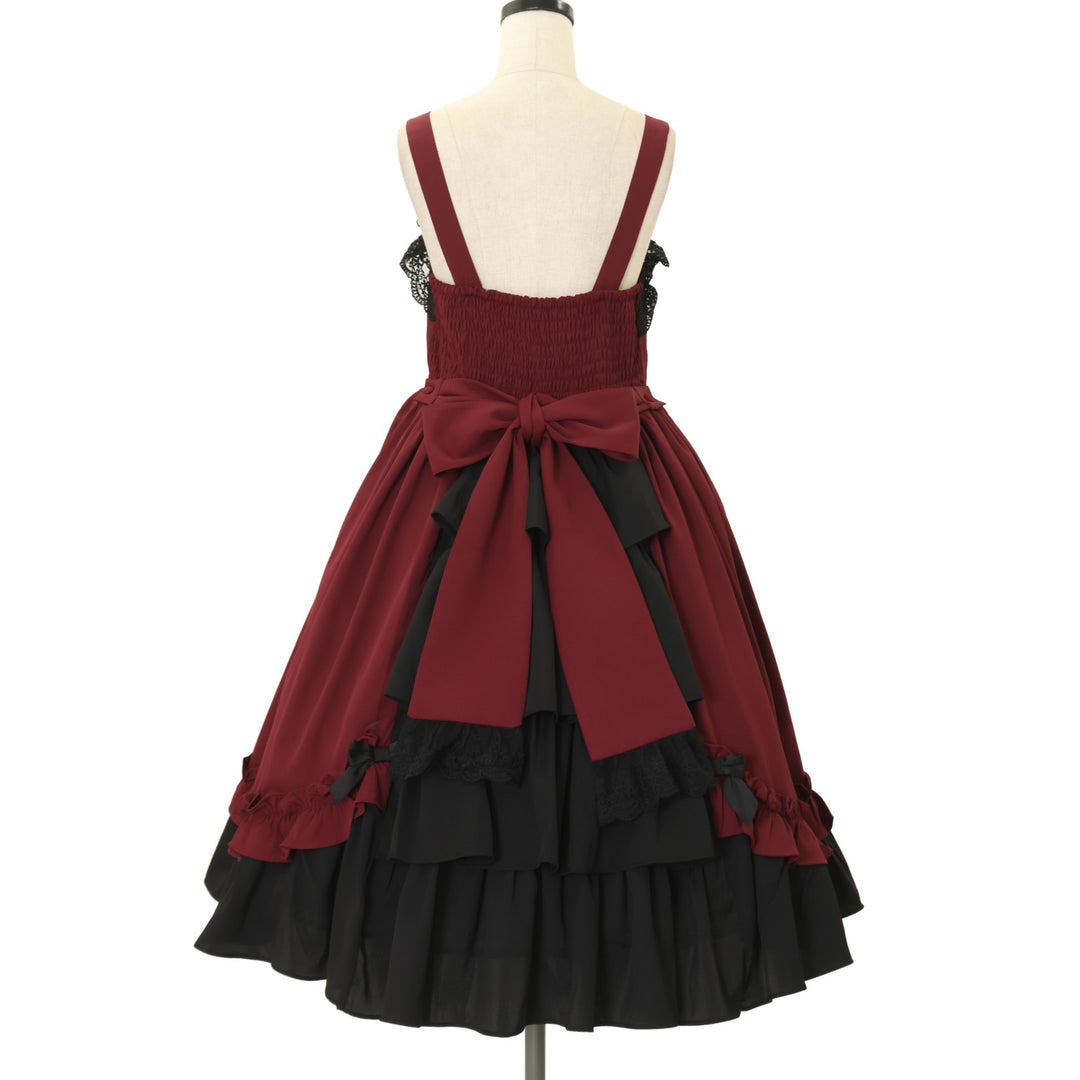 axes femme Chalmiereスウィーティアップルジャンスカ（紺） スウィーティアップルジャンパースカート | Chalmiere | axes femme