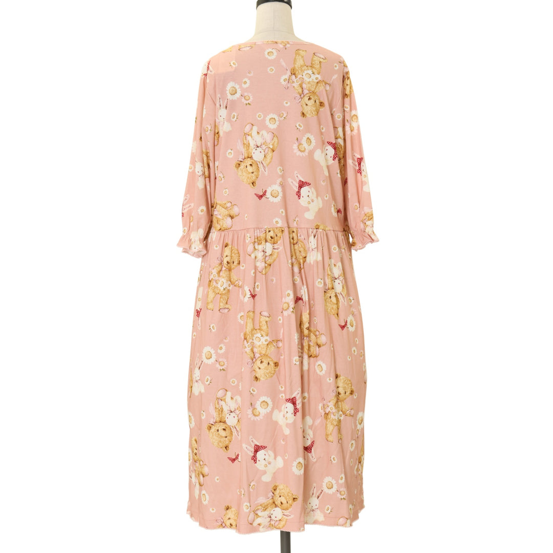 USED】【PINK HOUSE LIFE STYLE】総柄プリントカットソーワンピース 