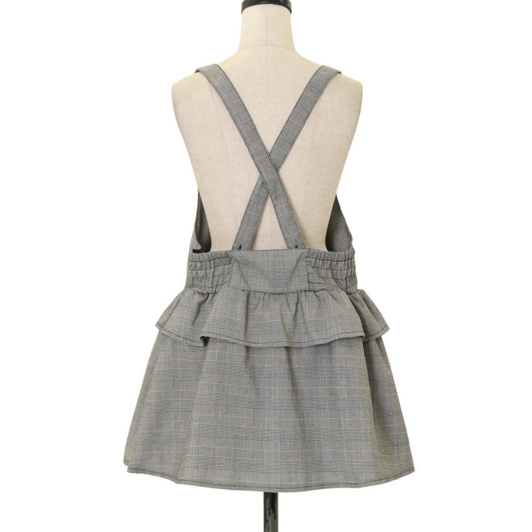 USED】【TRALALA】グレンチェックジャンパースカート | LIZ LISA
