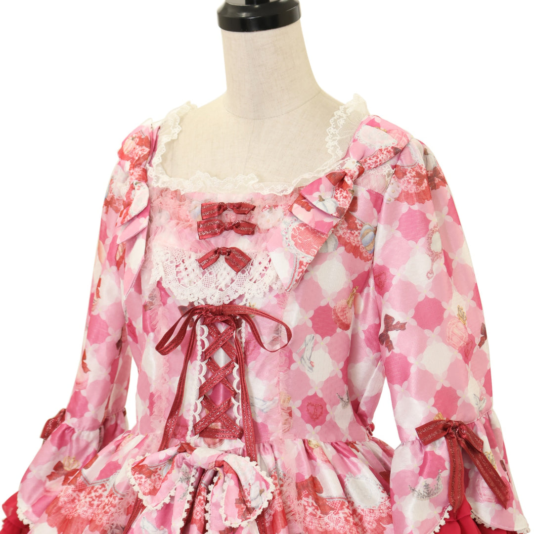 USED】Princess Cosmetics Dreamy Palette柄ワンピース（ローズ