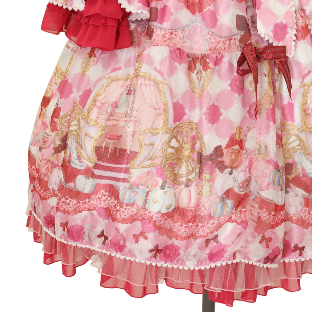 USED】Princess Cosmetics Dreamy Palette柄ワンピース（ローズ