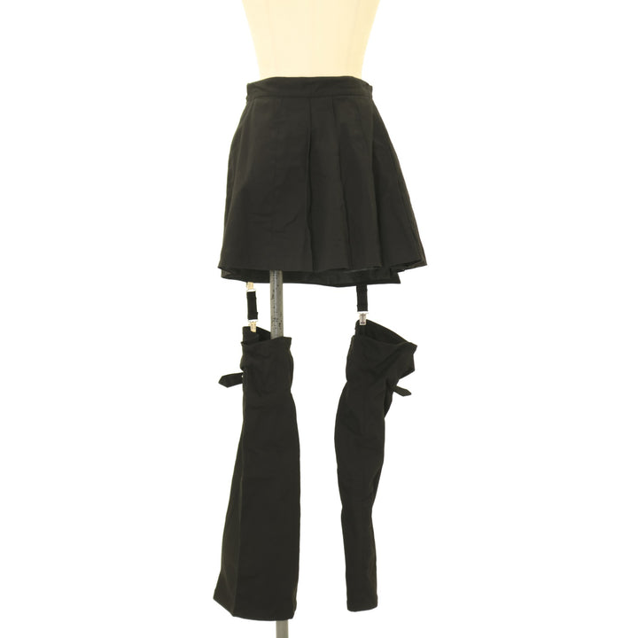 USED】【PEACE NOW/Mサイズ】レッグウォーマー付きプリーツミニ