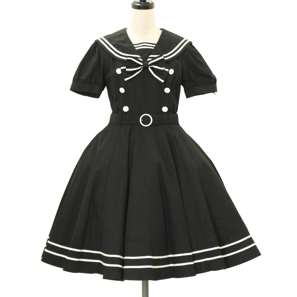 ゆ*み様 美品 メタモルフォーゼ セーラーサーキュラーワンピース ロリィタ セー USED】セーラーサーキュラーワンピース | metamorphose | ロリータ