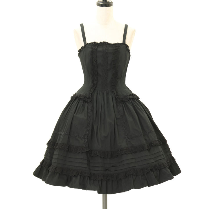 Alice and the Pirates 黒 ミランダジャンパースカート Alice and the