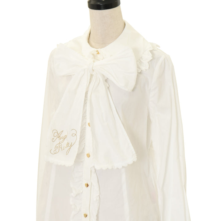 USED】ロゴ刺繍ボウタイブラウス | Angelic Pretty | ロリータ