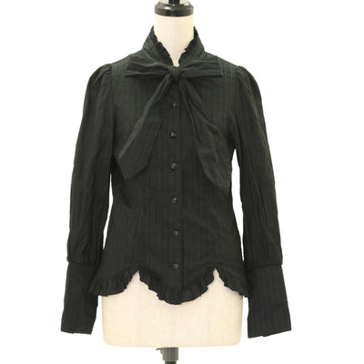 USED】【Mサイズ】姫袖レースアップブラウス | BLACK PEACE NOW