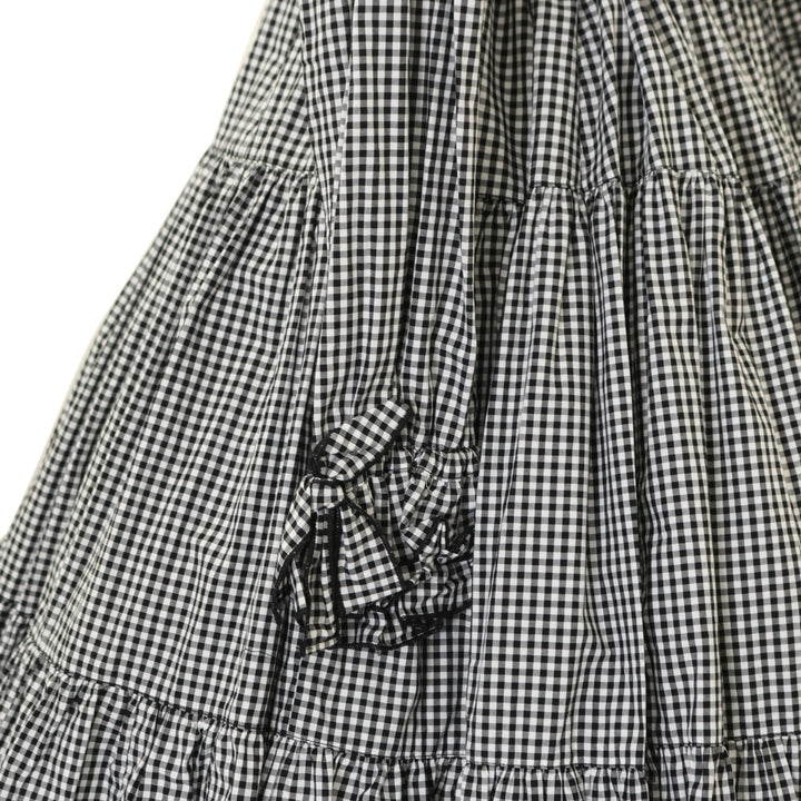 USED】スタンドカラーワンピース【黒ギンガム】 | PhysicalDrop