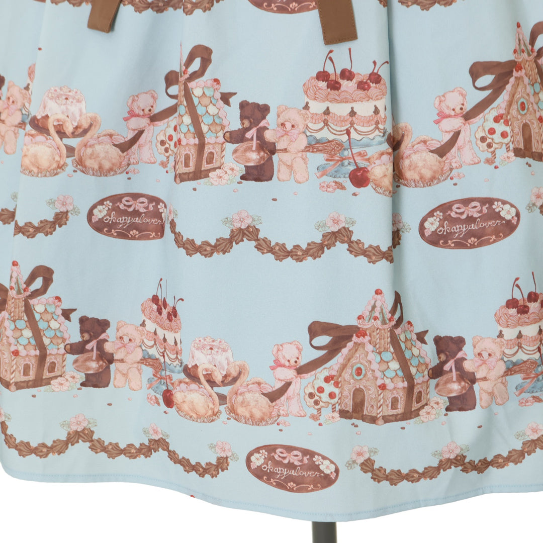 USED】【axes femme kawaii/Mサイズ】お菓子の家柄ワンピース