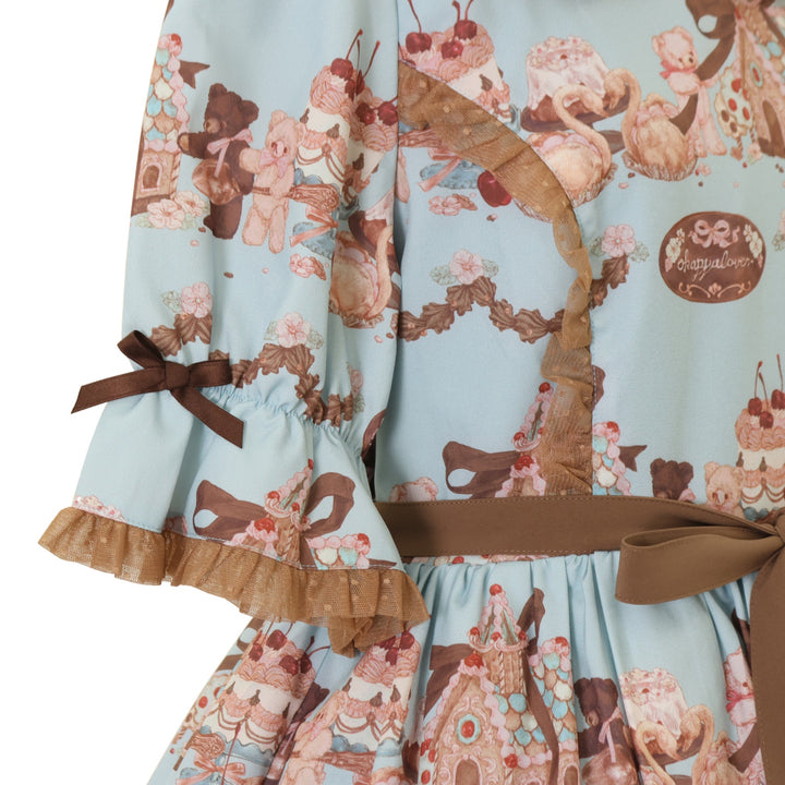 USED】【axes femme kawaii/Mサイズ】お菓子の家柄ワンピース