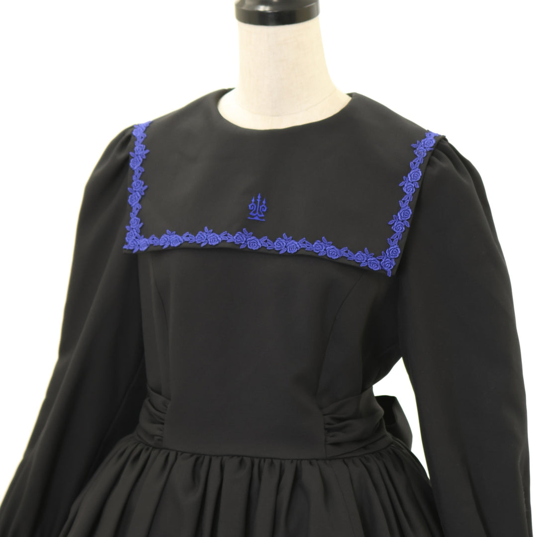 USED】【9号】修道女ミニワンピース（黒×青） | Moi-même-Moitié