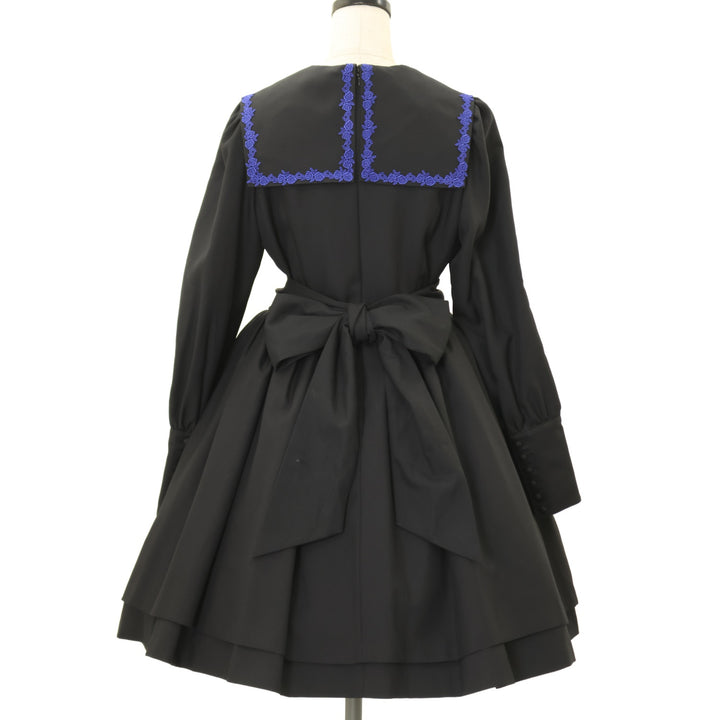 USED】【9号】修道女ミニワンピース（黒×青） | Moi-même-Moitié