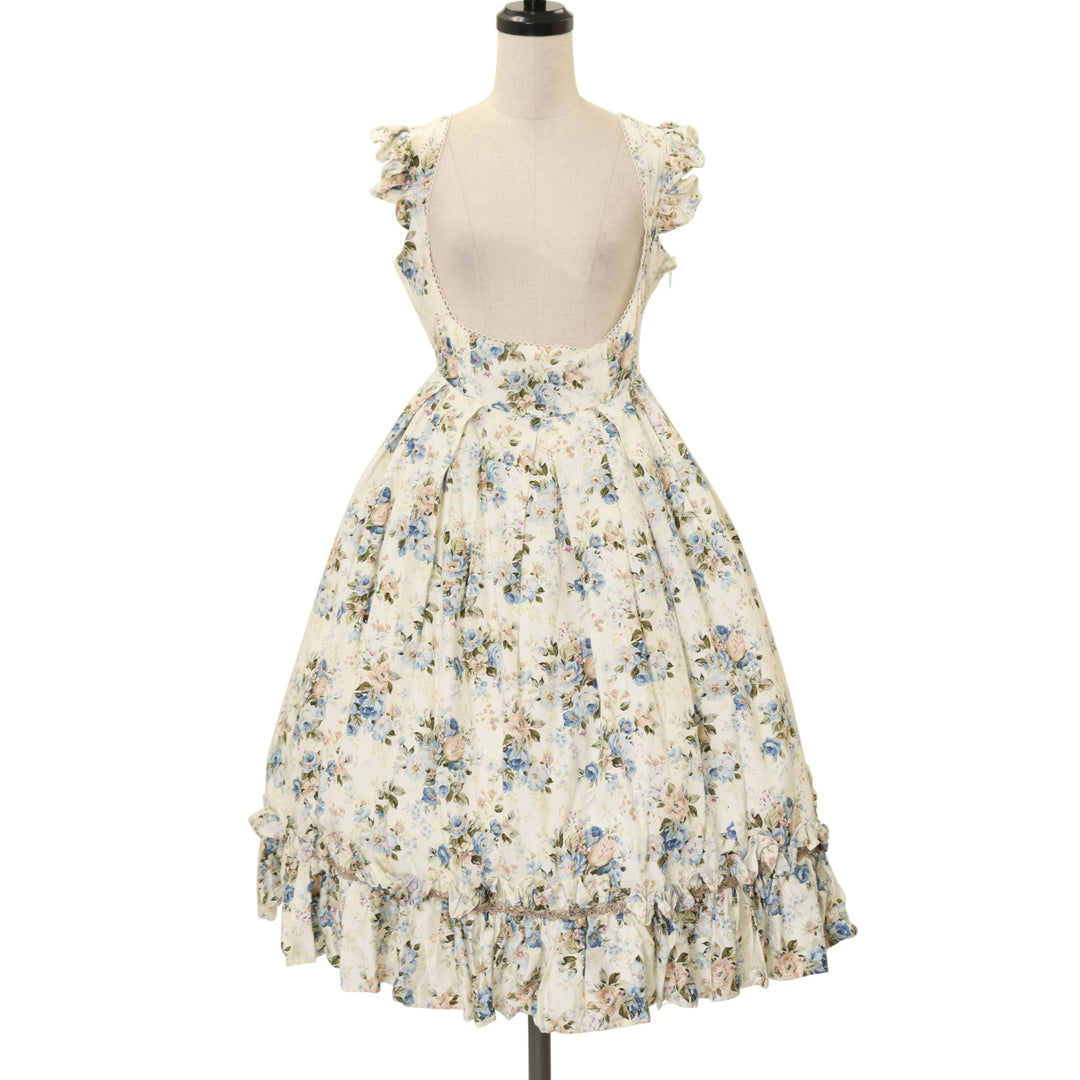 USED】ロココブーケエプロンドレスジャンパースカート | Victorian