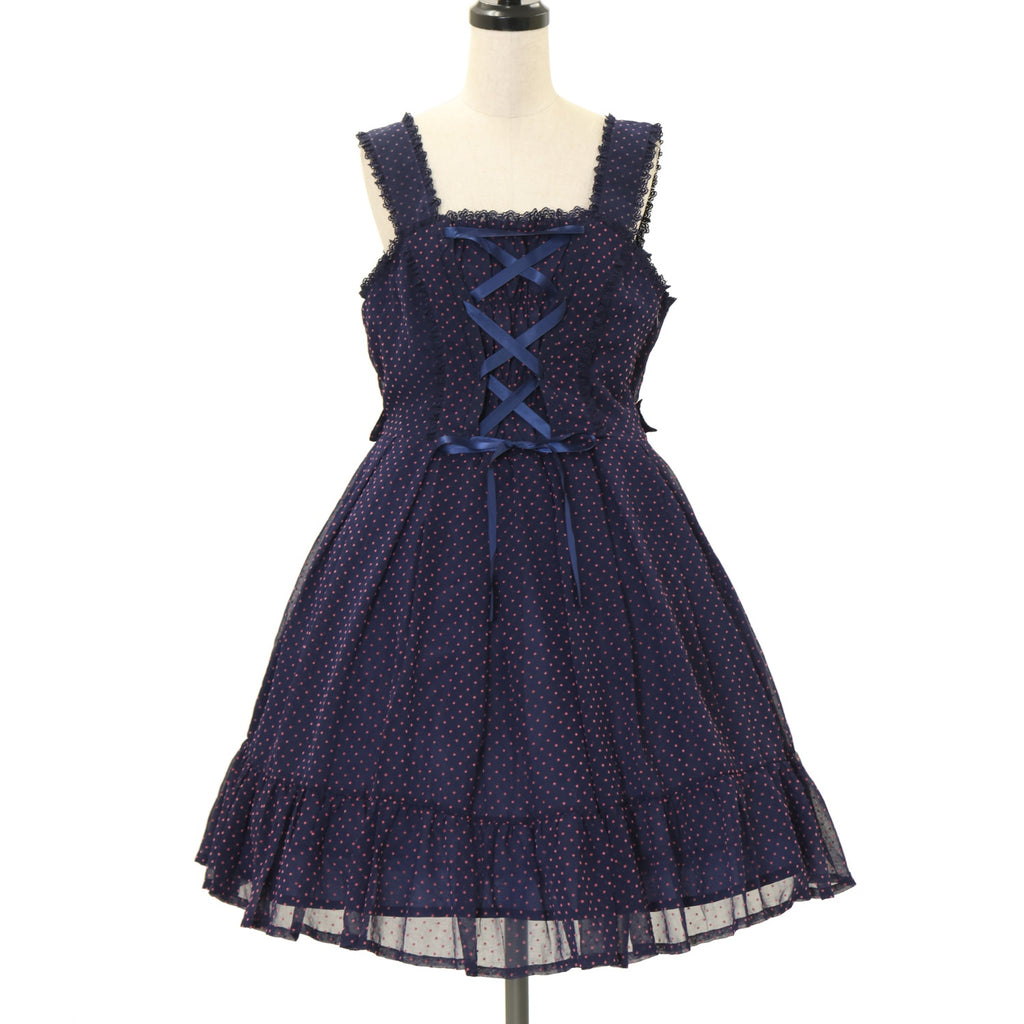 USED】星フロッキーあみあげジャンパースカート | metamorphose