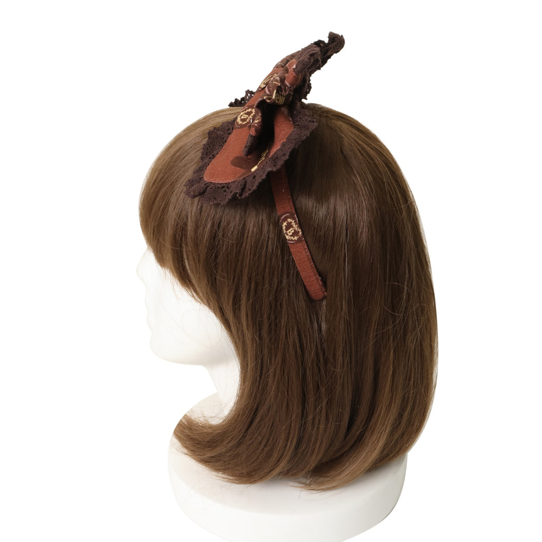 meiji ミルクチョコレート くみゃちゃん JSK カチューシャ USED】Meijiミルクチョコレート♡くみゃちゃん柄カチューシャ | BABY