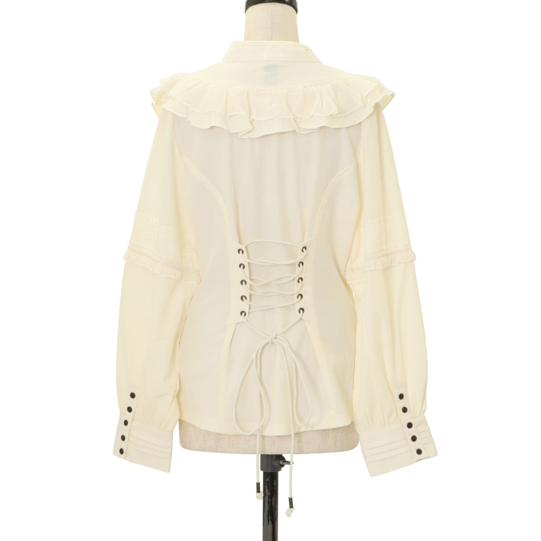 OZZ ONESTE 刺繍入り　トップス　チャイナ OZZ ONESTE / 和チャイナブラウス / オッズオン オッズオネスト Ozz On