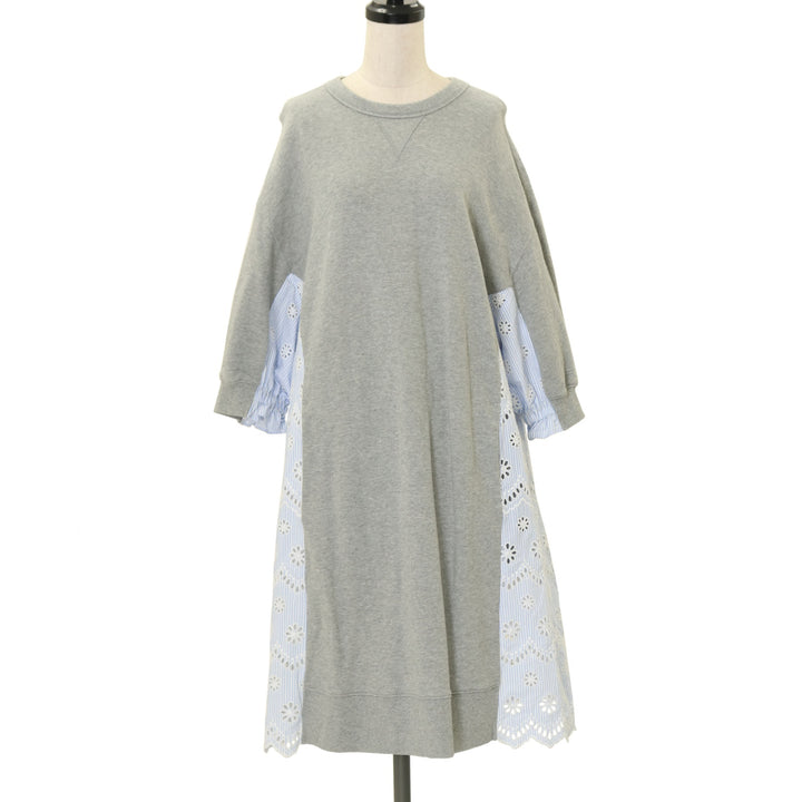 Jane Marple Dans Le Salon フラワープリント ワンピース USED】【Dans Le Salon/Mサイズ】フラワーカットワークドッキング